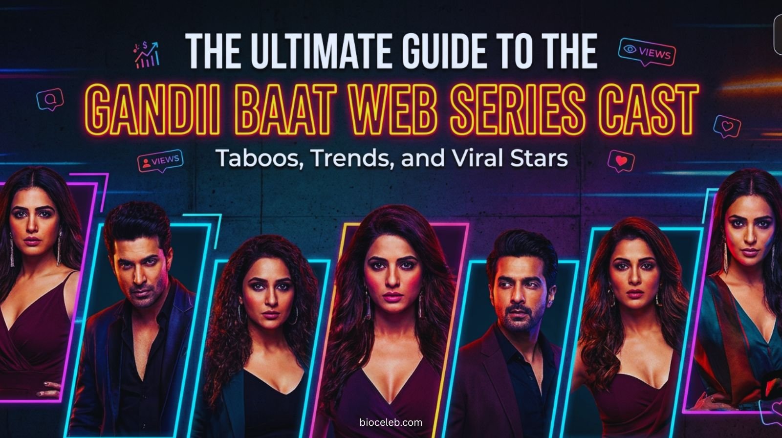 Gandi Baat web series cast Anveshi Jain Flora Saini ALTBalaji actress